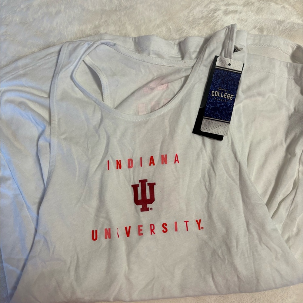 Indiana University White Tank Top